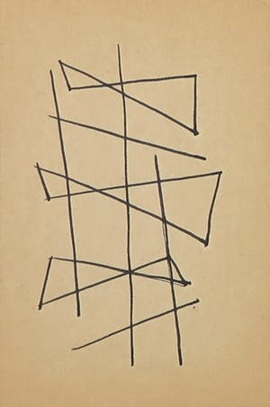 Siep van den Berg - Lot van drie tekeningen, Abstracte composities - Ingelijst kopen? Bied vanaf 1!