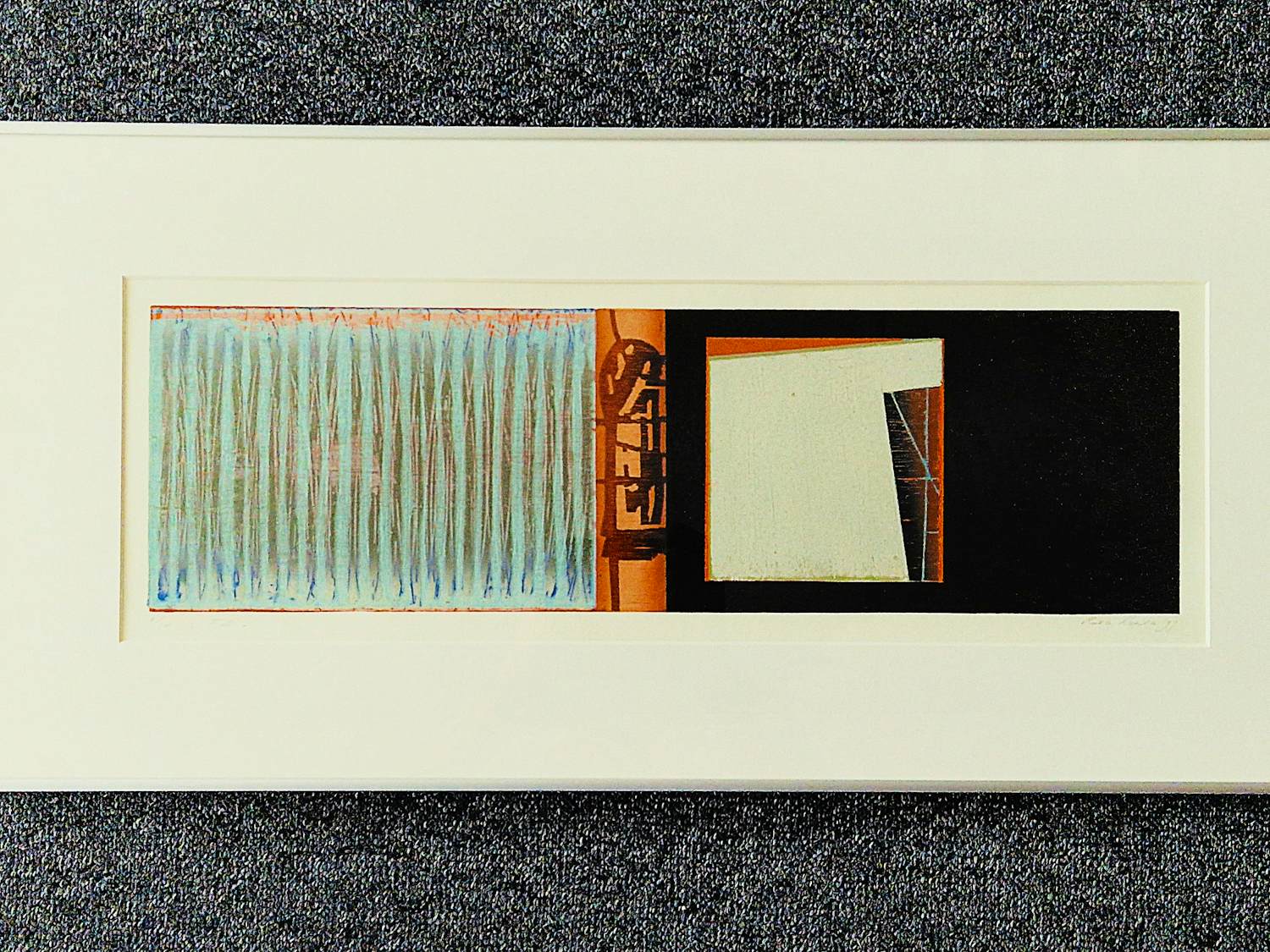 Rita Lentz - in zeer kleine oplage (6/10) handgekleurde houtdruk - in nette alu lijst kopen? Bied vanaf 55!