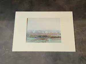 Bob Nieuwenhuysen - Gouache op papier - Landschap - 1999 - met persoonlijke opdracht kopen? Bied vanaf 52!