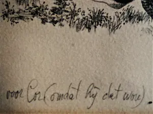 Peter Vos - Vrij zeldzame Litho met opdracht "voor Cor (omdat hij dat wou)" 1973 kopen? Bied vanaf 43!