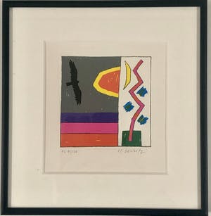 Harrie Gerritz - Abstract landschap kopen? Bied vanaf 40!