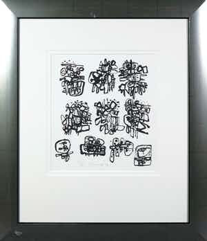 Corneille - Litho, Sans titre - Ingelijst verkocht voor € 280!