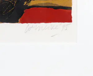 Corneille - Zeefdruk, Vrouw met kat en vogel kopen? Bied vanaf 250!