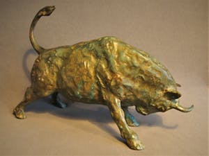 Pierre Chenet - Bronze Charging Bull (Taureau chargeants) signed P. Chenet- 20th century kopen? Bied vanaf 500!