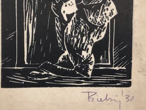 Herman Bieling - Vier houtsneden kopen? Bied vanaf 40!