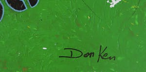 Don Ken - Gemengde techniek op doek, Only love is a malady without cure (Zeer groot) kopen? Bied vanaf 2000!