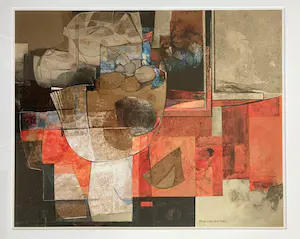 Isa van der Zee - Abstracte compositie kopen? Bied vanaf 50!