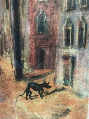 Jeroen Hermkens - Cairo - Litho - 1994 - Ingelijst kopen? Bied vanaf 60!