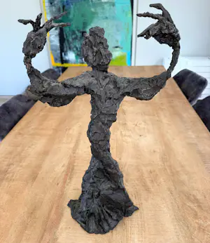 Jan Sierhuis - Bronzen sculptuur: 'Tango danseres' kopen? Bied vanaf 1150!