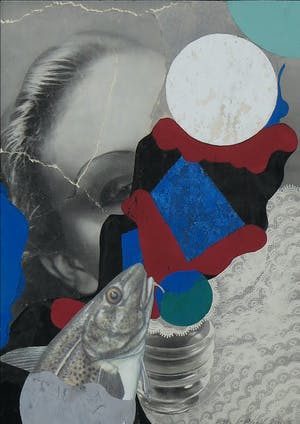 Henri Plaat - Gemengde techniek, Zonder titel - Ingelijst kopen? Bied vanaf 50!