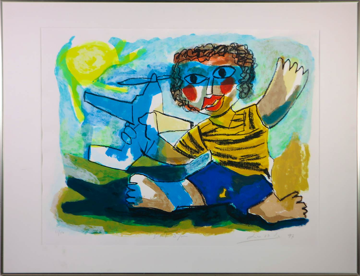 John Lie a Fo - Zeefdruk op papier, Datsjoe - Ingelijst kopen? Bied vanaf 50!