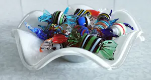 Seguso - 24x Murano Glas Snoepjes / Bonbons / Sweets - Vintage Kunst Venetië kopen? Bied vanaf 70!