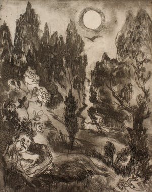Jeanne Bieruma Oosting - Map met 12 etsen: Une selection des fleurs du mal - 1976 kopen? Bied vanaf 250!