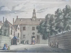 Abraham Rademaker - Gesigt van de Doelen (Dordrecht) - Vue du Doele kopen? Bied vanaf 35!