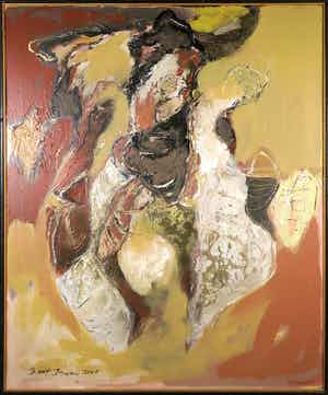 Bert Braam - Acryl op doek, Diamtime - Ingelijst (Groot) verkocht voor € 1!