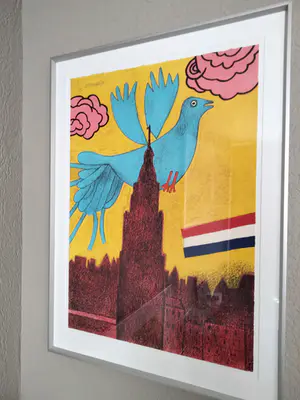 Corneille - vol d´oiseau au dessus du beffroi d´amsterdam kopen? Bied vanaf 1!