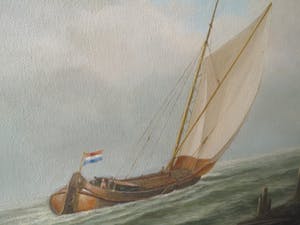 Niet of onleesbaar gesigneerd - Botters op zee kopen? Bied vanaf 1!