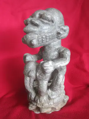 Bakongo - Ntadi Stenen graffiguur : Reus op olifant kopen? Bied vanaf 80!