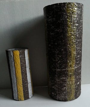 Faience- en Tegelfabriek Westraven - Leendert Blok - 2 Vasen kopen? Bied vanaf 20!