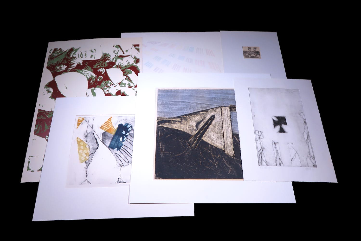 Ber Mengels - en andere! - Lot met 6 werken op papier kopen? Bied vanaf 1!