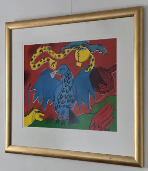 Corneille - Memoire de Bali (Femme, serpent et oiseau) - Gesigneerd - 12/100 kopen? Bied vanaf 450!