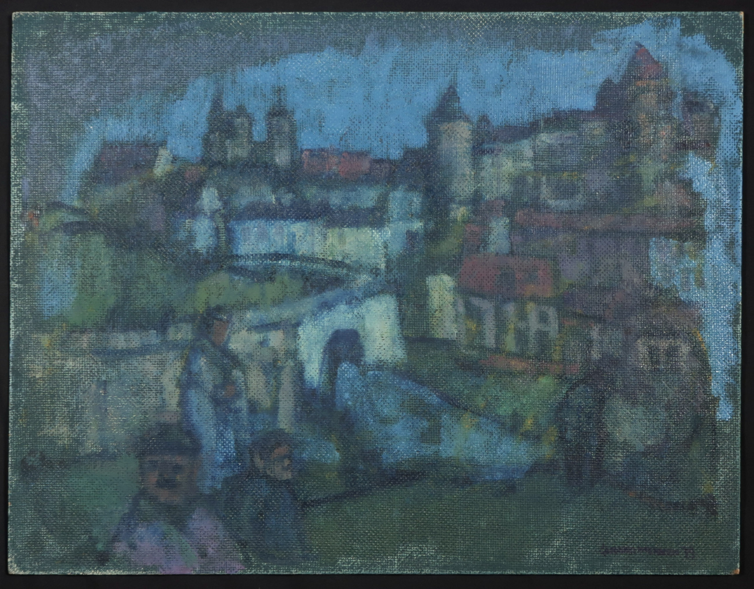 Gerard Menken - Olieverf op board, Zonder titel kopen? Bied vanaf 40!