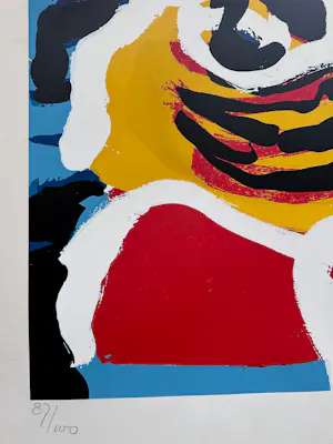 Karel Appel - Tuesday " Head against blue sky" kopen? Bied vanaf 1350!