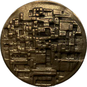 Eric Claus - bronzen penning | 'Communicatie Rotterdam' | 1970 kopen? Bied vanaf 70!