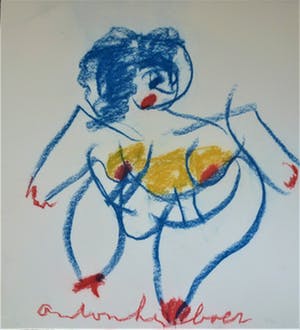 Anton Heyboer - Danseres Vrolijke tekening Zogenaamde Tina Turner kopen? Bied vanaf 200!