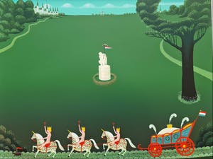 Willem Westbroek - (1918 - 1998) Landschap met koets kopen? Bied vanaf 50!