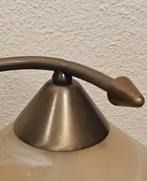 Philips - Agostinelli tafellamp met albast glas en een messing metalen lampvoet/voet. kopen? Bied vanaf 125!