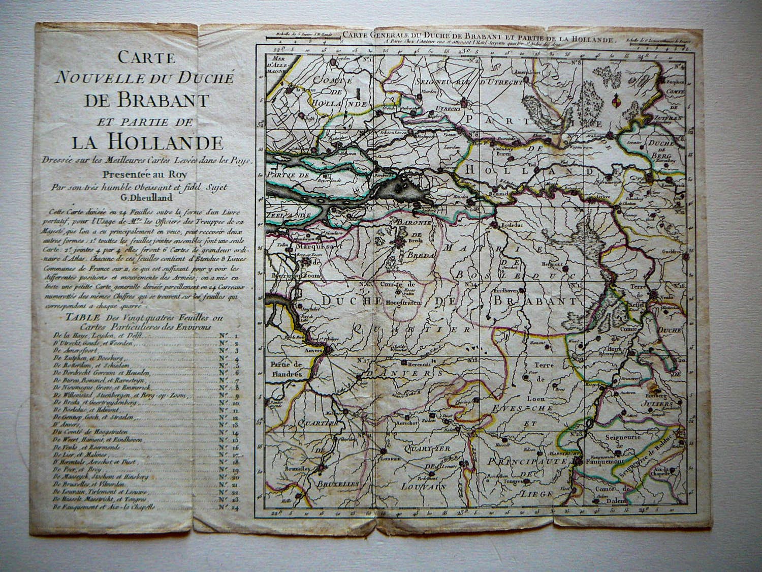 Guillaume Dheulland - Carte Nouvelle Du Brabant kopen? Bied vanaf 150!