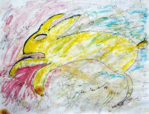 Jean Paul Franssens - #KONIJN # 1992, gesigneerd, mint verkocht voor € 150!