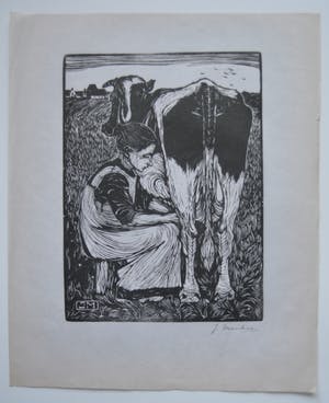 Jan Mankes - De koemelkster. kopen? Bied vanaf 275!