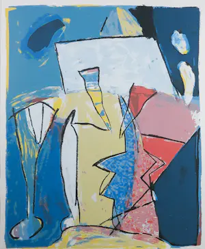 Piet Warffemius - Zeefdruk, One Star Shining - Ingelijst kopen? Bied vanaf 35!