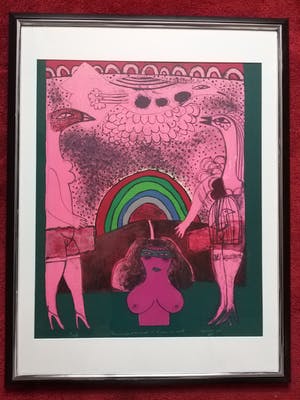 Corneille - Dialoque de Oisseaux - grote litho - Epreuve dartist kopen? Bied vanaf 350!