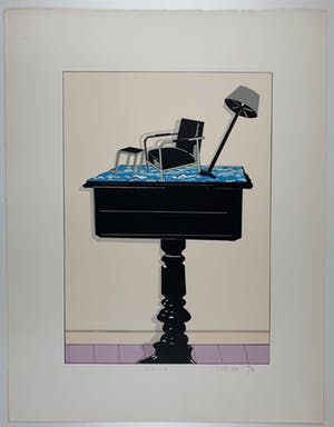 Hans Wap - kleurenzeefdruk - 'High tide' - 1980 kopen? Bied vanaf 79!
