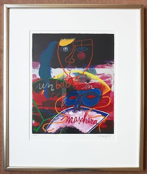 Corneille - Un ballo in maschera, zeefdruk (prachtig ingelijst) kopen? Bied vanaf 295!