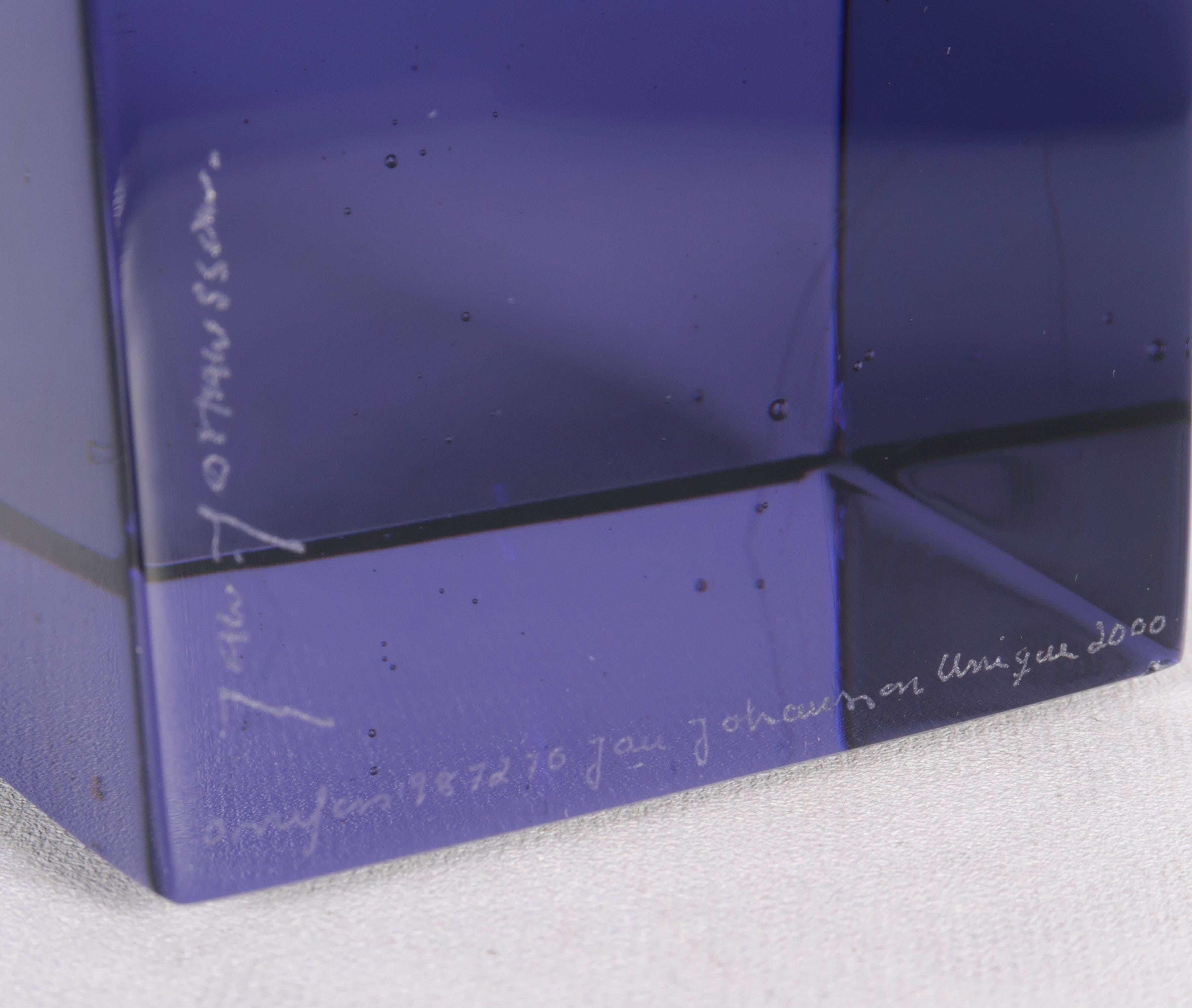 Jan Johansson - Glas, Moderne obelisk-vorm, uitgevoerd door Orrefors kopen? Bied vanaf 1!