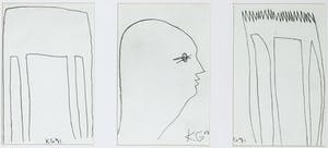 Klaas Gubbels - Droge naald, Drie etsen kopen? Bied vanaf 100!