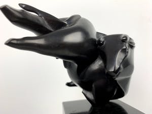 Willem Lenssinck - bronzen beeld op granieten sokkel - 'Tournedos' - 1991 (Uniek exemplaar) kopen? Bied vanaf 1950!