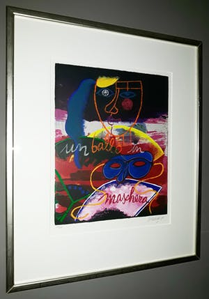 Corneille - Un ballo in maschera, zeefdruk (prachtig ingelijst) kopen? Bied vanaf 295!