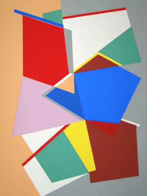 Cicero Dias - Composition abstrait - Originele zeefdruk - 1954 kopen? Bied vanaf 180!
