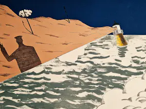 AcheterHannes Postma - "Hors series" handgekleurde Ets -1971 - "Vuurtoren onder water" kleine oplage? Enchérissez de 46!
