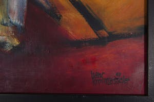 Hans van den Krommenacker - Landschap 1969 - 1969 - acrylverf op doek kopen? Bied vanaf 60!