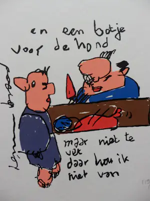 Herman Brood - Kleurenzeefdruk BOTJE voor de HOND kopen? Bied vanaf 1!