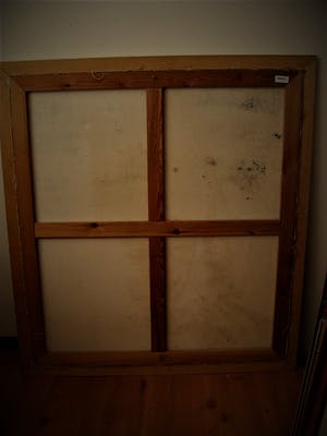 Niet of onleesbaar gesigneerd - Indrukwekkend surrealistisch Olieverf "World in your Eyes" ca. 1970 - GROOT!!! kopen? Bied vanaf 10!