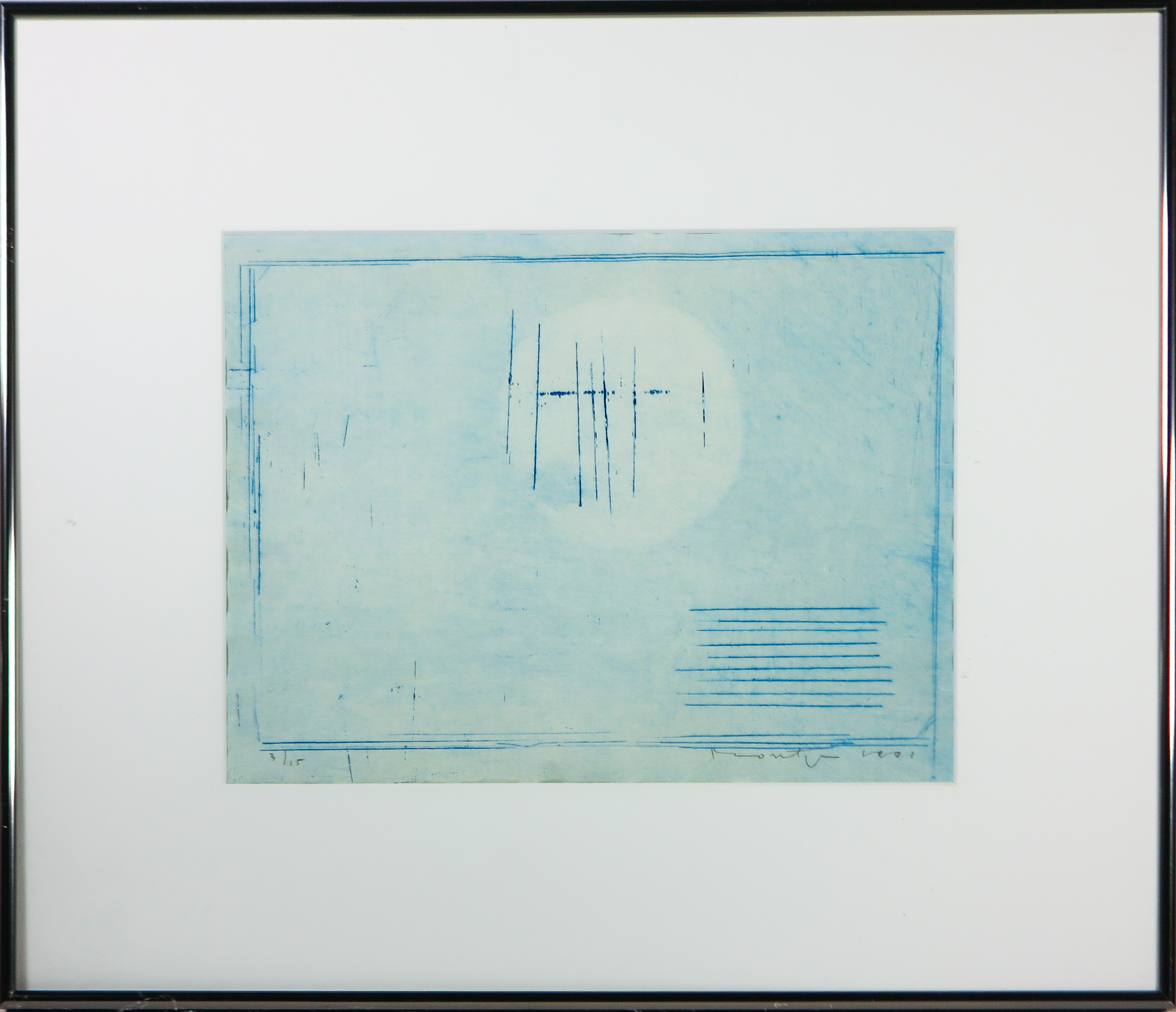 Jan Montyn - Kleurets op papier, Zonder titel - Ingelijst kopen? Bied vanaf 60!