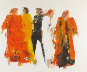 Wil Willemsen - Zeefdruk, Sophisticated - Ingelijst kopen? Bied vanaf 1!