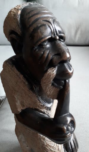 Curiosa - Stenen Afrikaanse man met piip kopen? Bied vanaf 1!